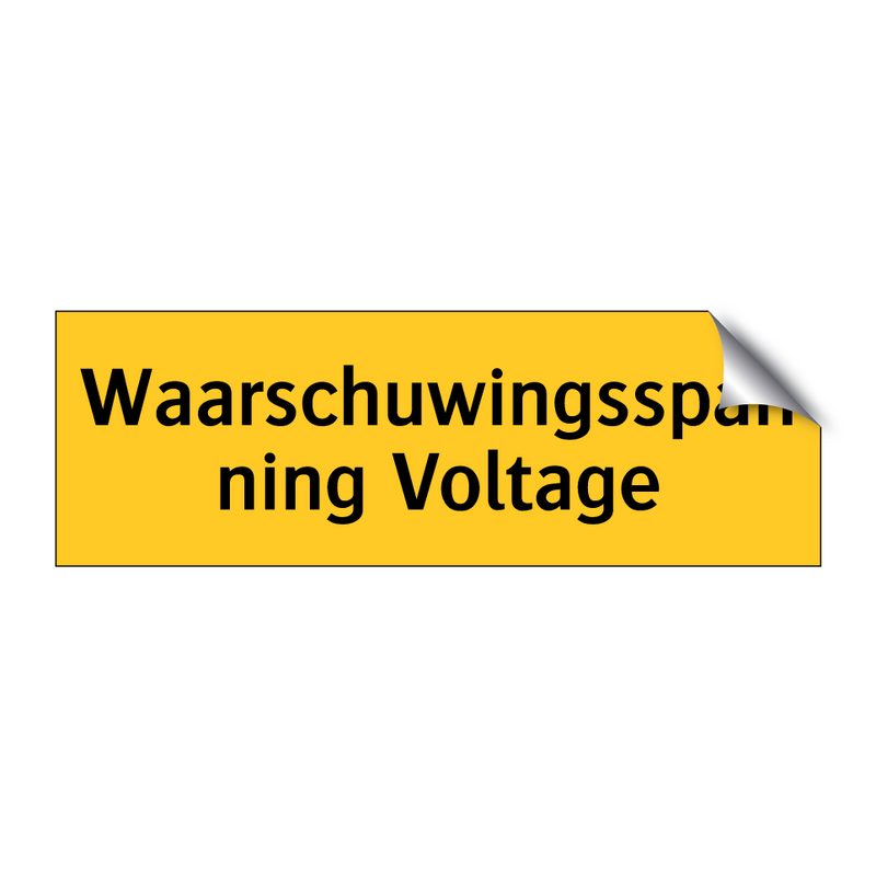 Waarschuwingsspanning Voltage & Waarschuwingsspanning Voltage & Waarschuwingsspanning Voltage