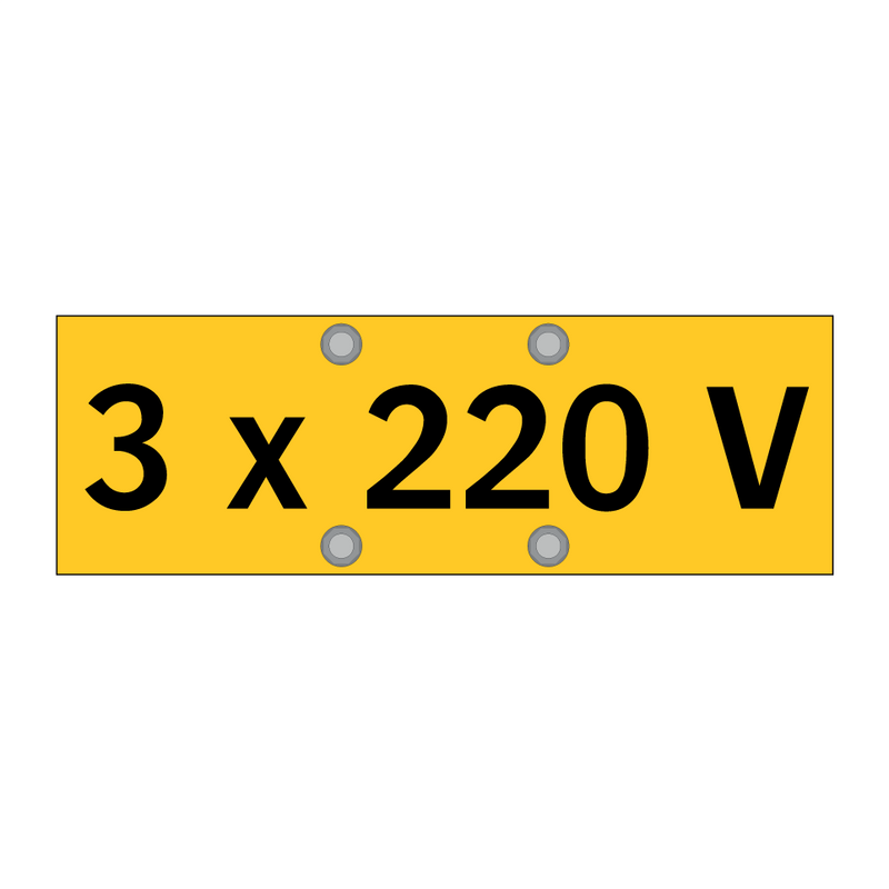 3 x 220 V & 3 x 220 V & 3 x 220 V