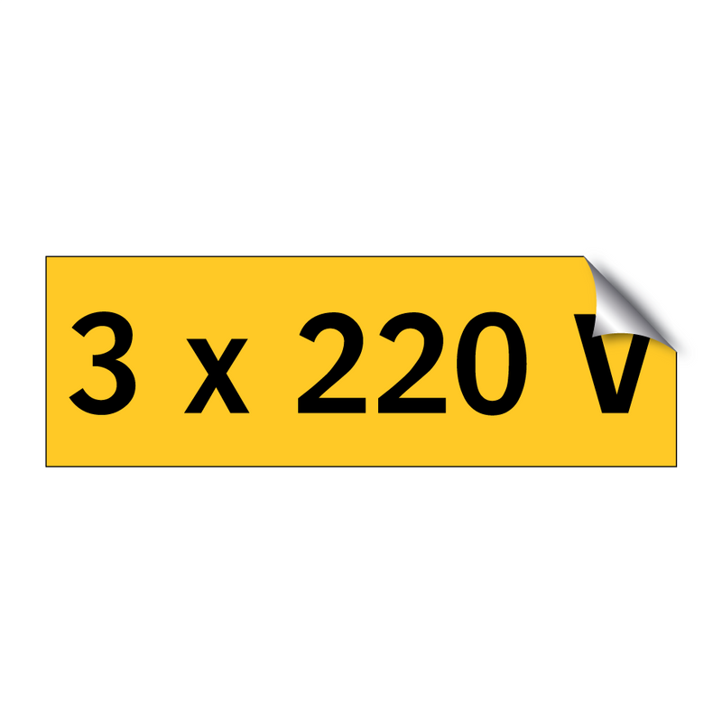 3 x 220 V & 3 x 220 V & 3 x 220 V & 3 x 220 V