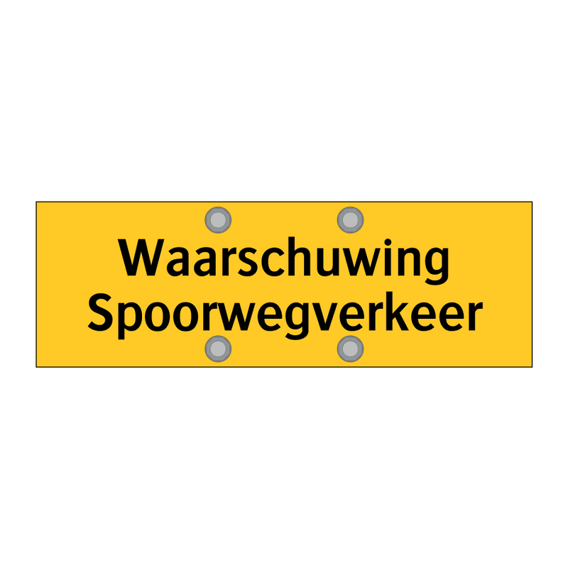 Waarschuwing Spoorwegverkeer & Waarschuwing Spoorwegverkeer & Waarschuwing Spoorwegverkeer