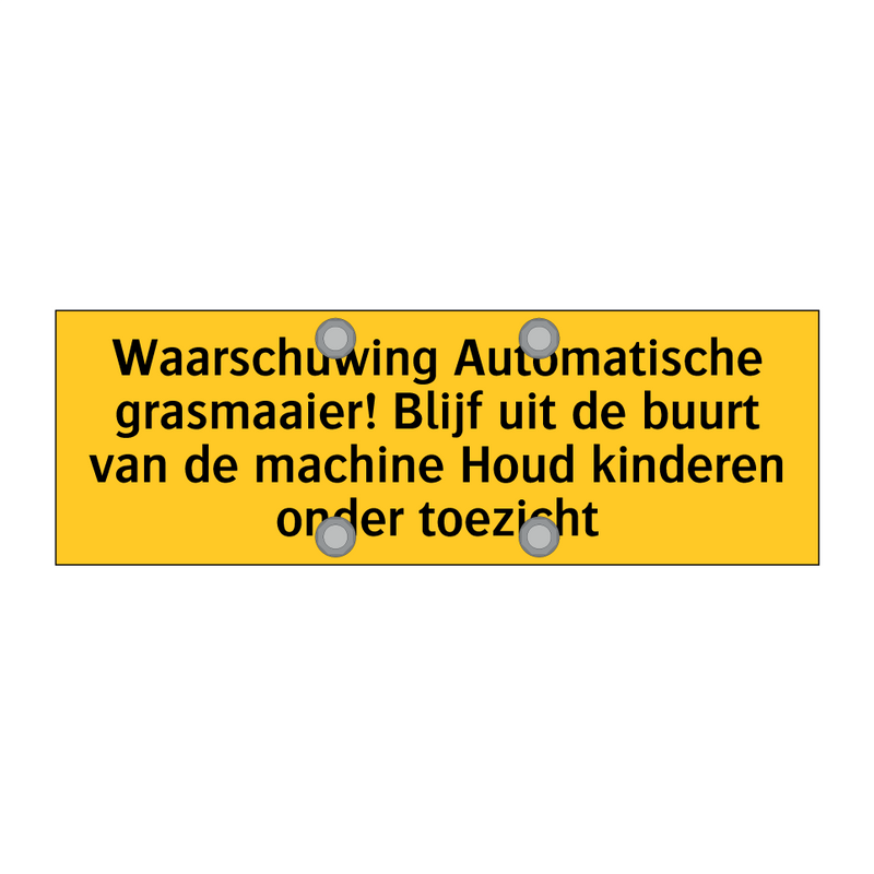 Waarschuwing Automatische grasmaaier! Blijf uit de /.../