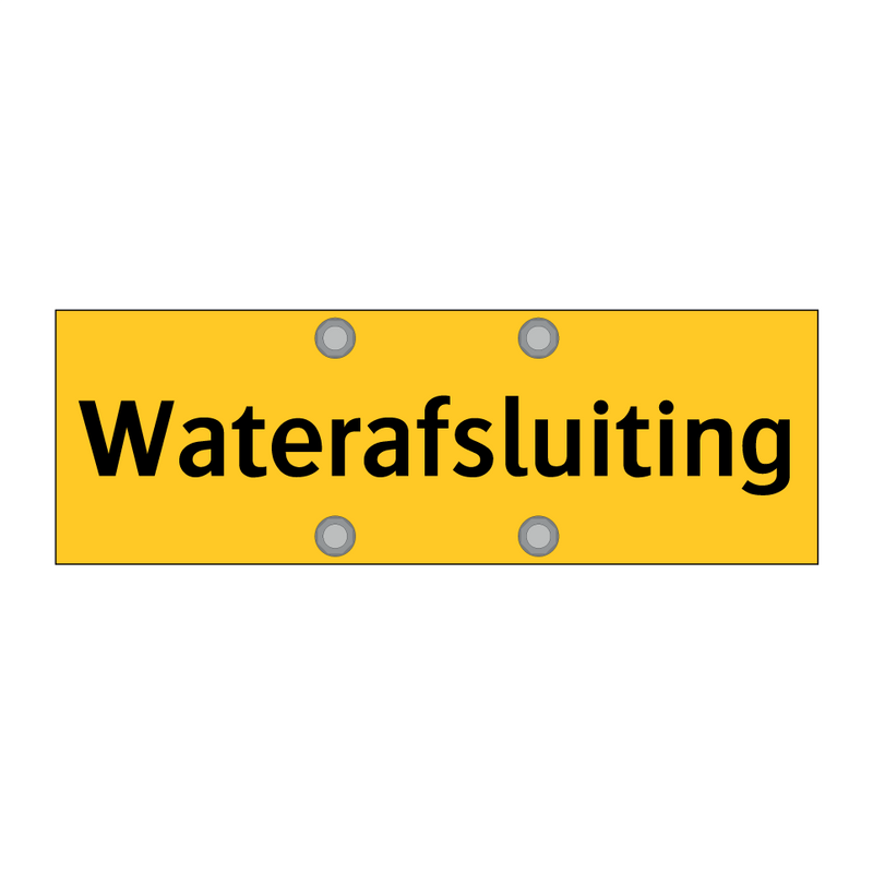 Waterafsluiting & Waterafsluiting & Waterafsluiting