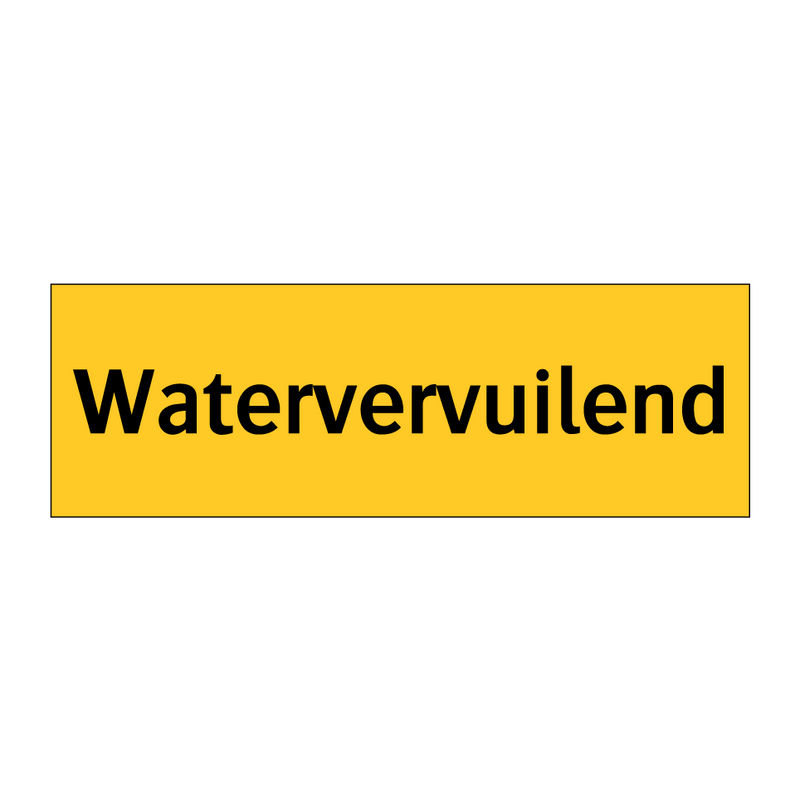 Watervervuilend & Watervervuilend & Watervervuilend & Watervervuilend & Watervervuilend