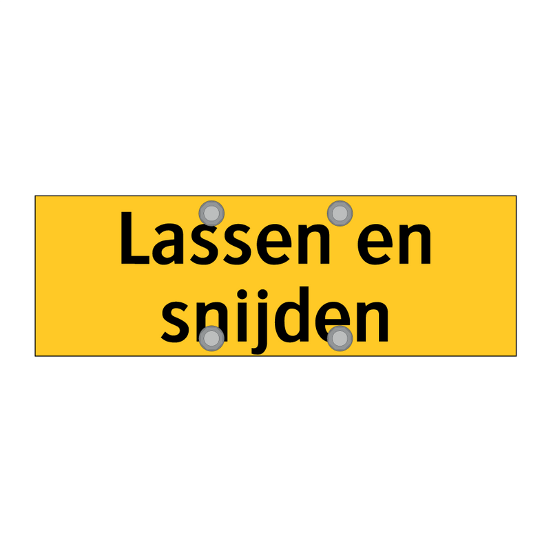 Lassen en snijden & Lassen en snijden & Lassen en snijden