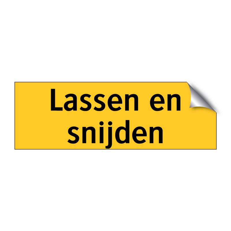 Lassen en snijden & Lassen en snijden & Lassen en snijden & Lassen en snijden