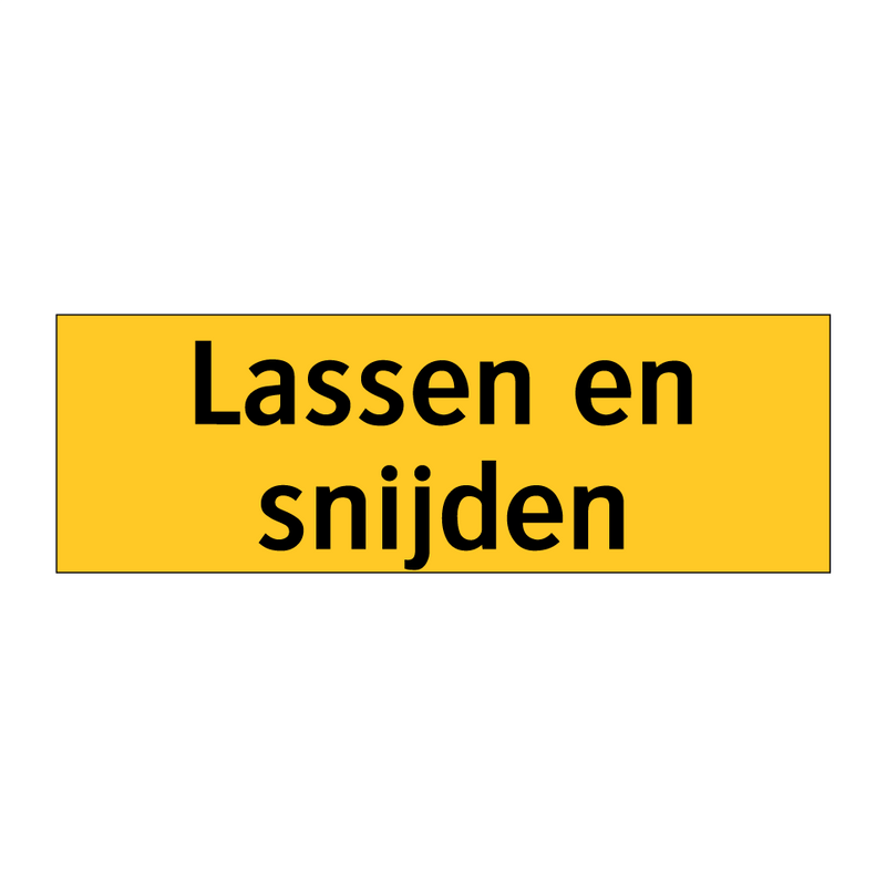 Lassen en snijden & Lassen en snijden & Lassen en snijden & Lassen en snijden & Lassen en snijden