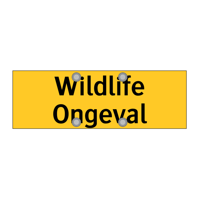 Wildlife Ongeval & Wildlife Ongeval & Wildlife Ongeval