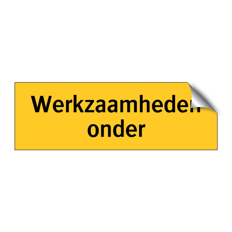 Werkzaamheden onder & Werkzaamheden onder & Werkzaamheden onder & Werkzaamheden onder