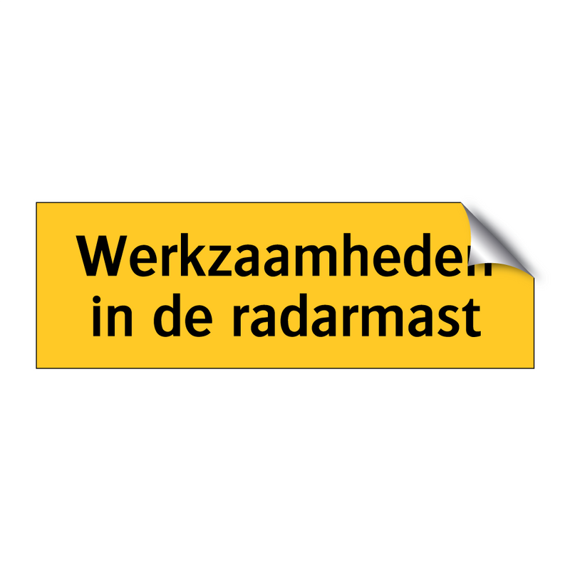 Werkzaamheden in de radarmast & Werkzaamheden in de radarmast & Werkzaamheden in de radarmast