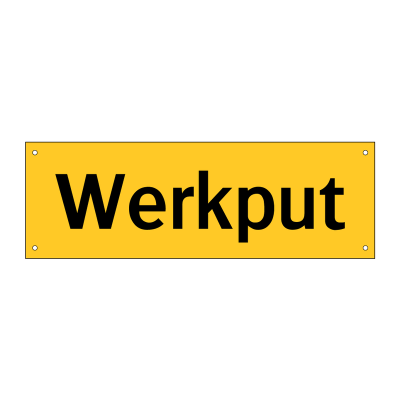 Werkput & Werkput & Werkput & Werkput & Werkput & Werkput & Werkput & Werkput & Werkput