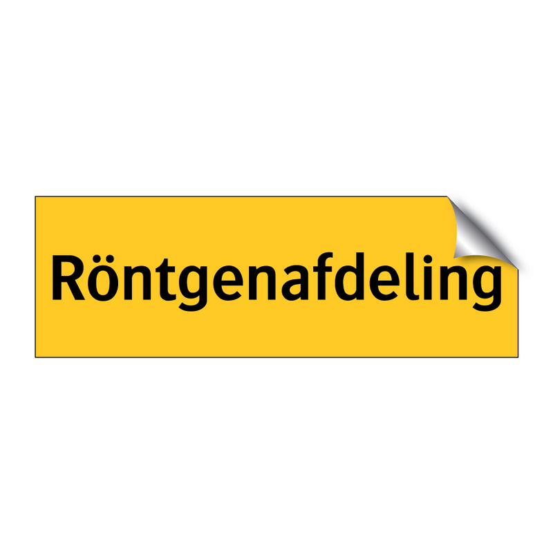 Röntgenafdeling & Röntgenafdeling & Röntgenafdeling & Röntgenafdeling