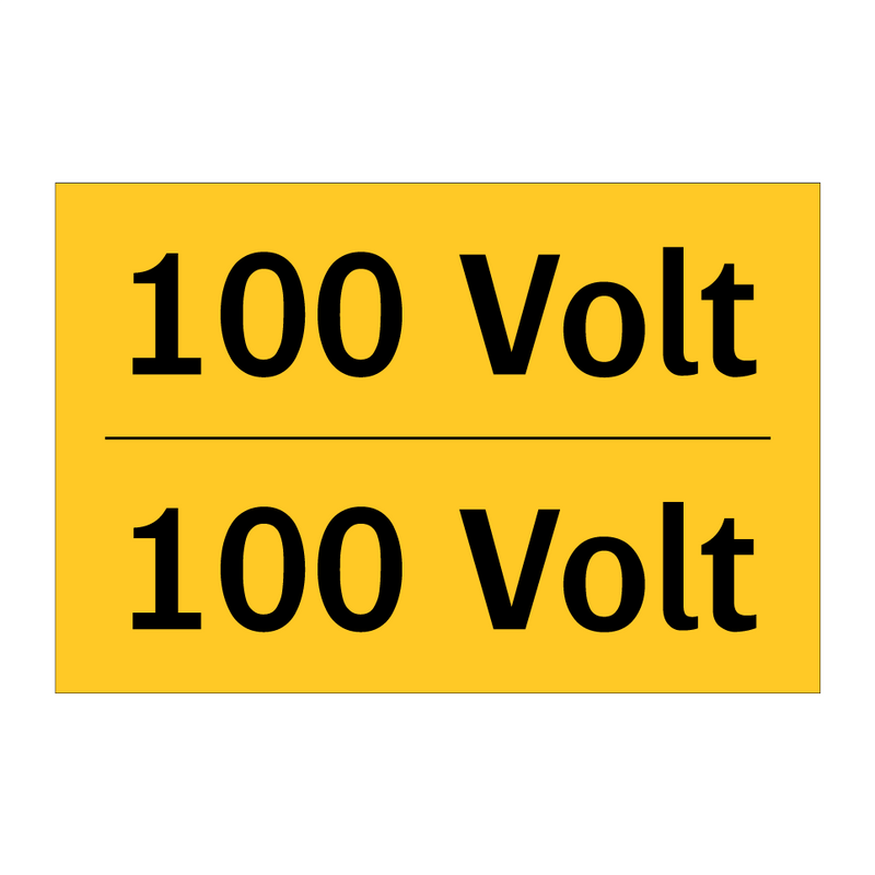 100 Volt & 100 Volt & 100 Volt & 100 Volt & 100 Volt & 100 Volt & 100 Volt & 100 Volt & 100 Volt