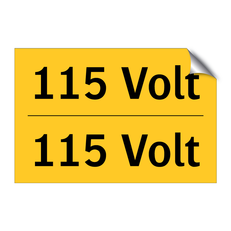 115 Volt & 115 Volt & 115 Volt & 115 Volt