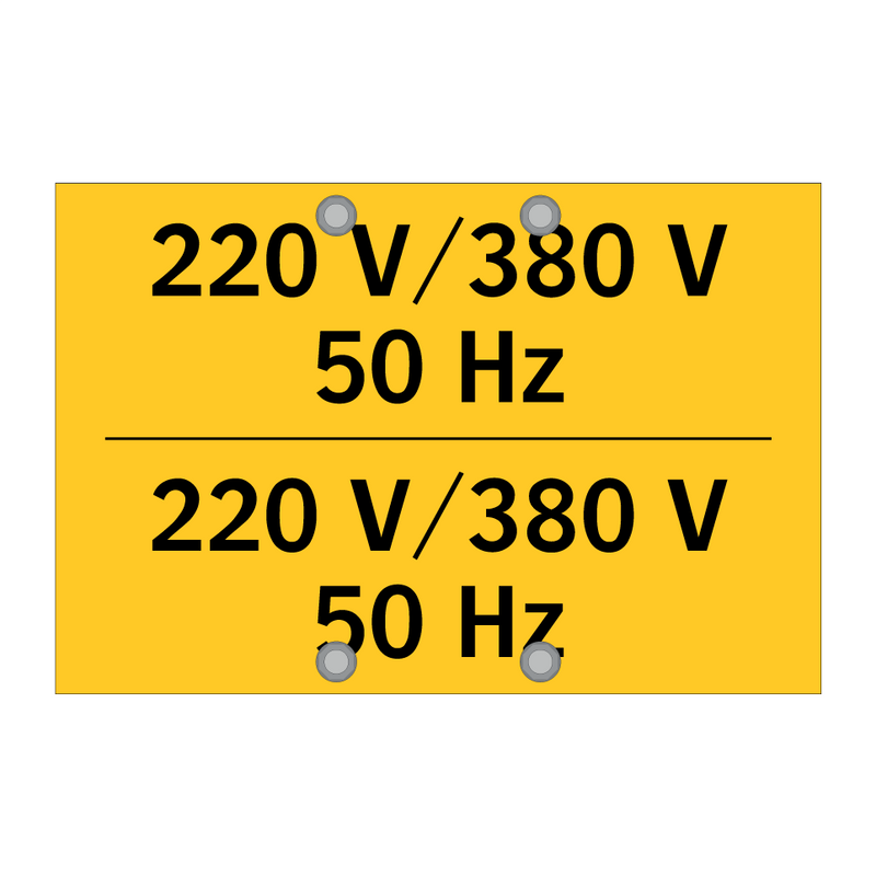 220 V/380 V 50 Hz & 220 V/380 V 50 Hz & 220 V/380 V 50 Hz & 220 V/380 V 50 Hz & 220 V/380 V 50 Hz