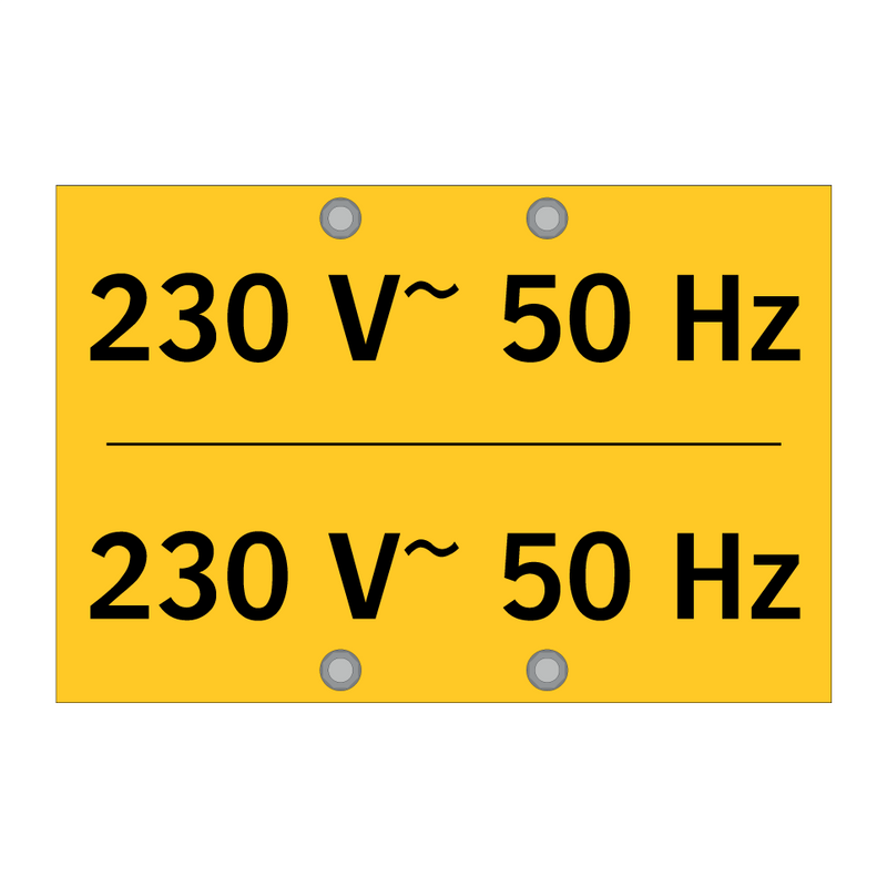 230 V~ 50 Hz & 230 V~ 50 Hz & 230 V~ 50 Hz & 230 V~ 50 Hz & 230 V~ 50 Hz