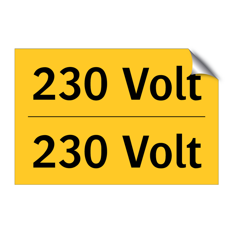 230 Volt & 230 Volt & 230 Volt & 230 Volt