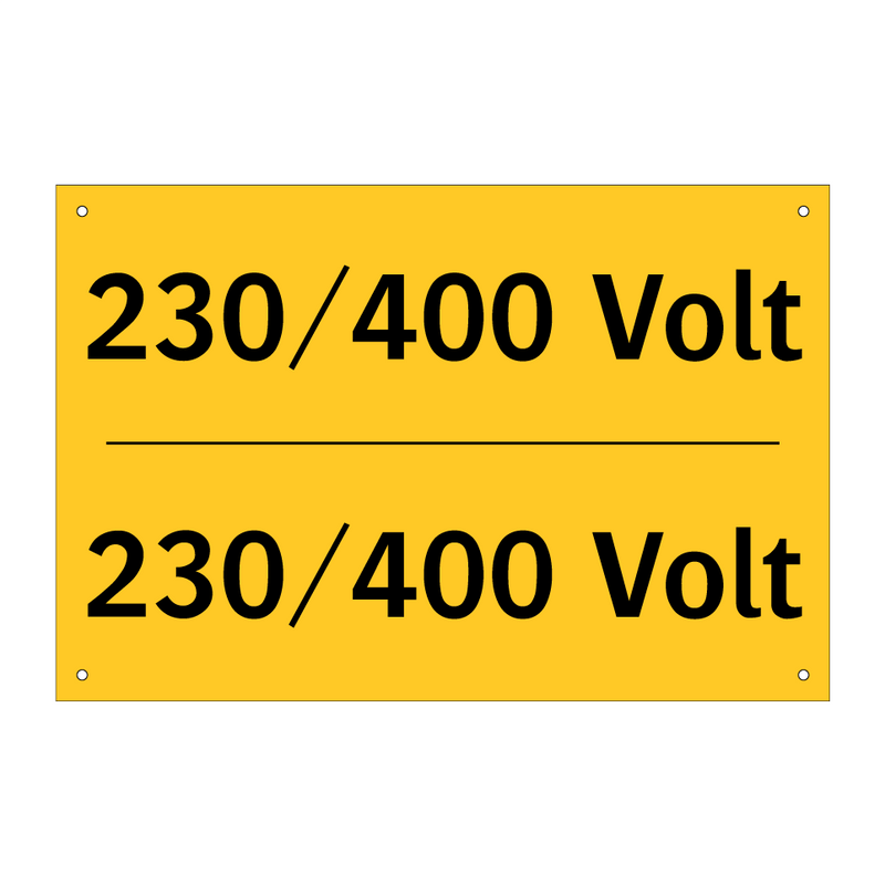 230/400 Volt & 230/400 Volt & 230/400 Volt & 230/400 Volt & 230/400 Volt & 230/400 Volt