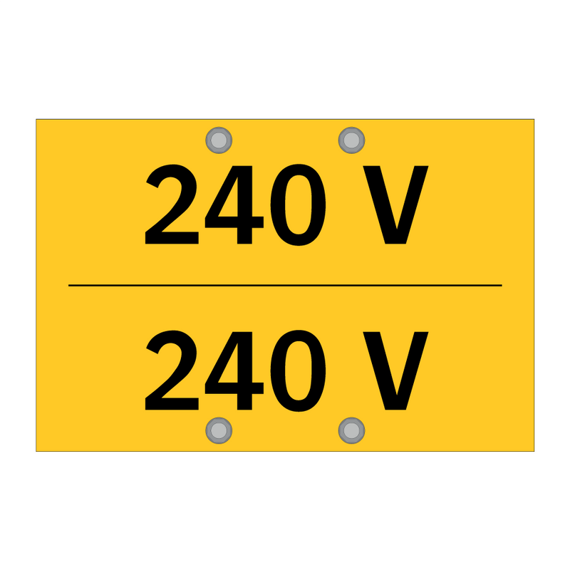 240 V & 240 V & 240 V & 240 V & 240 V