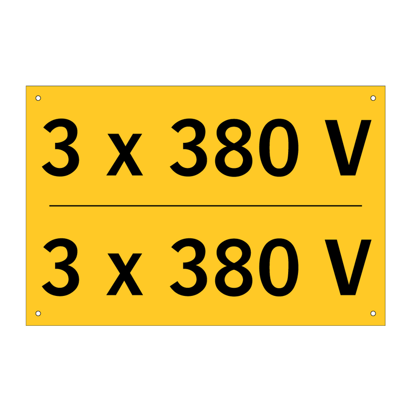 3 x 380 V & 3 x 380 V & 3 x 380 V & 3 x 380 V & 3 x 380 V & 3 x 380 V & 3 x 380 V & 3 x 380 V