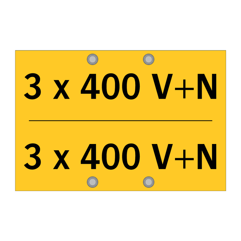 3 x 400 V+N & 3 x 400 V+N & 3 x 400 V+N & 3 x 400 V+N & 3 x 400 V+N