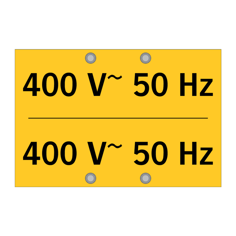 400 V~ 50 Hz & 400 V~ 50 Hz & 400 V~ 50 Hz & 400 V~ 50 Hz & 400 V~ 50 Hz