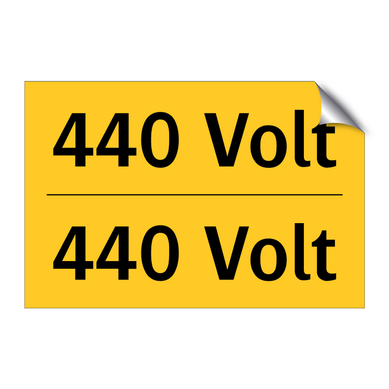 440 Volt & 440 Volt & 440 Volt & 440 Volt