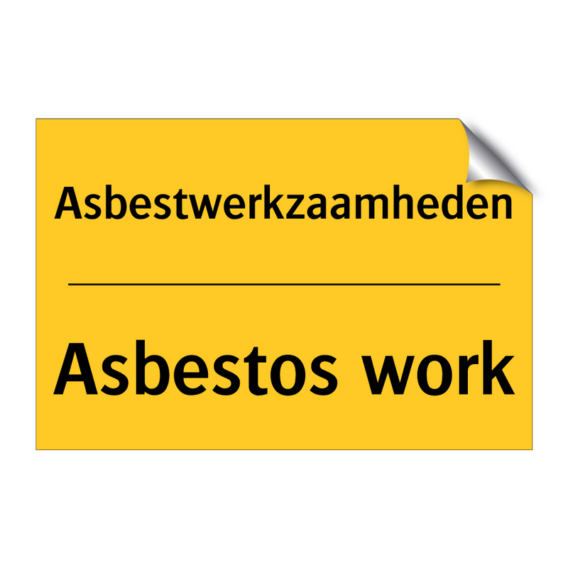 Asbestwerkzaamheden - Asbestos work & Asbestwerkzaamheden - Asbestos work