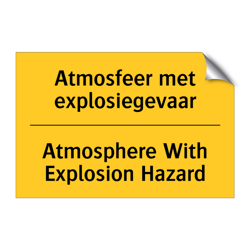 Atmosfeer met explosiegevaar - Atmosphere With Explosion Hazard