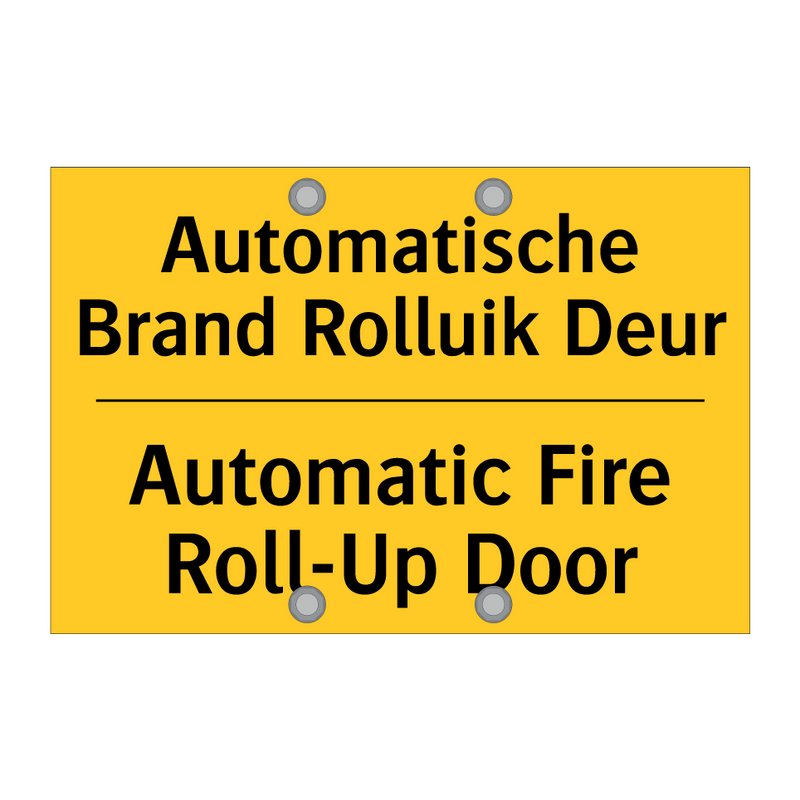 Automatische Brand Rolluik Deur - Automatic Fire Roll-Up Door