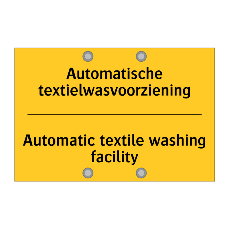 Automatische textielwasvoorziening - Automatic textile washing facility