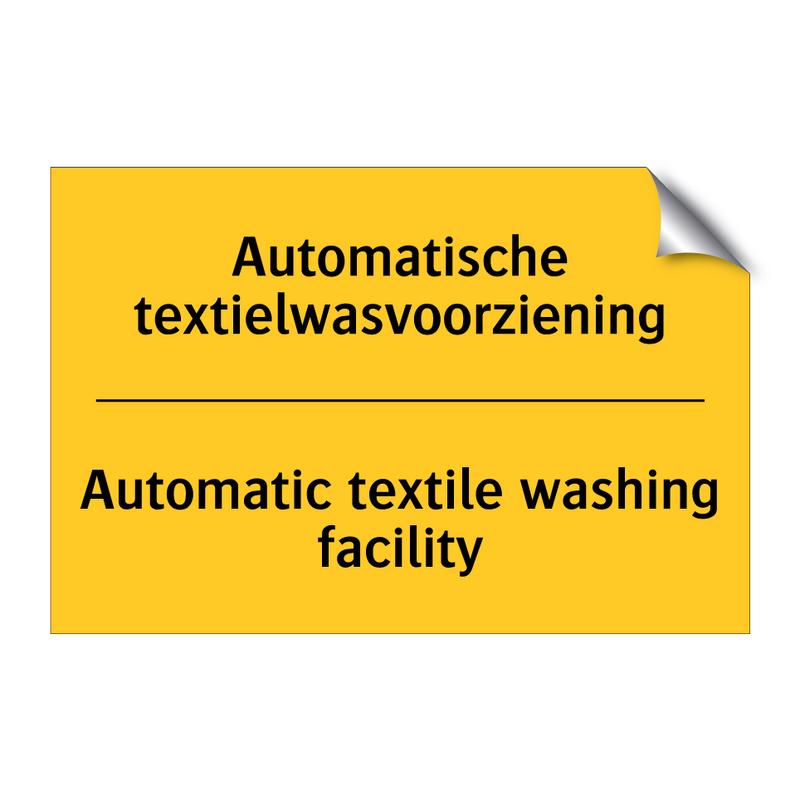 Automatische textielwasvoorziening - Automatic textile washing facility