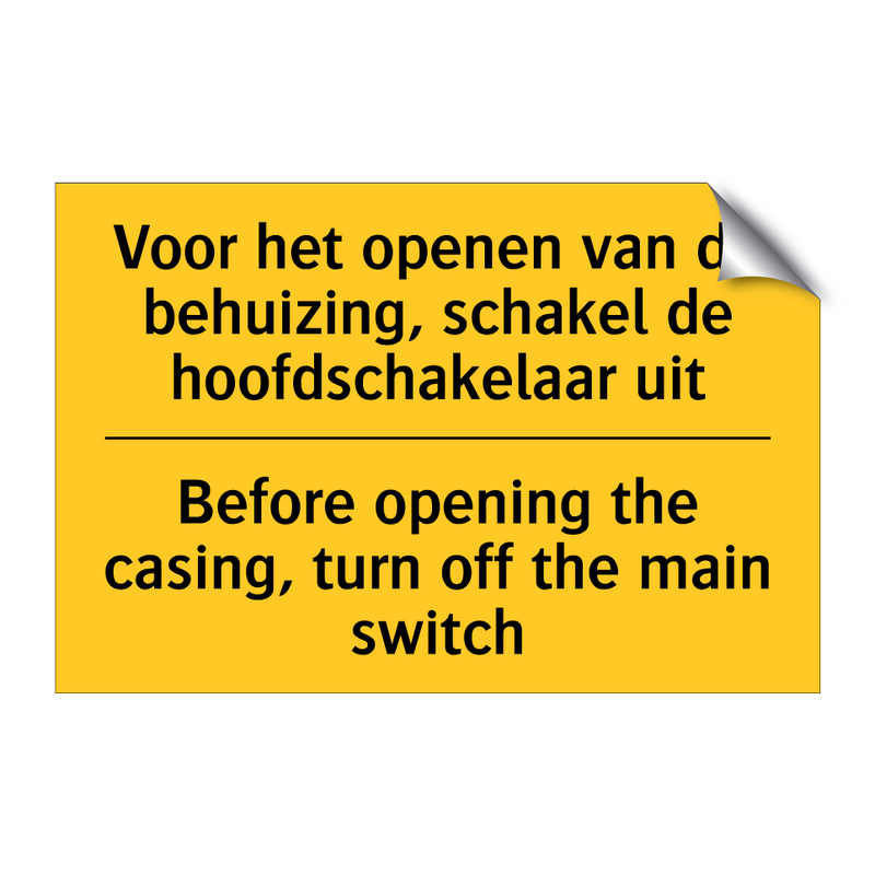 Voor het openen van de behuizing, /.../ - Before opening the casing, turn /.../