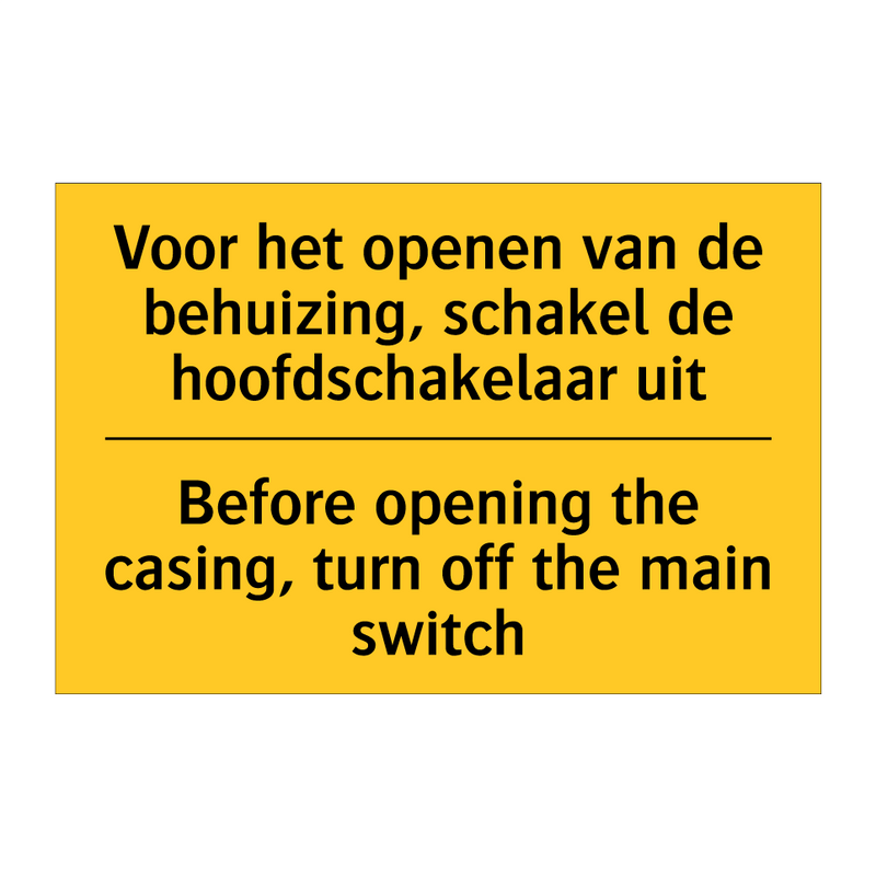 Voor het openen van de behuizing, /.../ - Before opening the casing, turn /.../