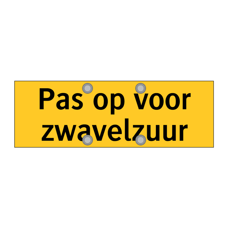 Pas op voor zwavelzuur & Pas op voor zwavelzuur & Pas op voor zwavelzuur