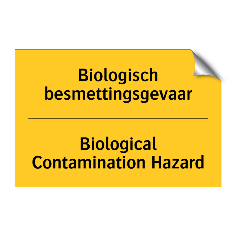 Biologisch besmettingsgevaar - Biological Contamination Hazard