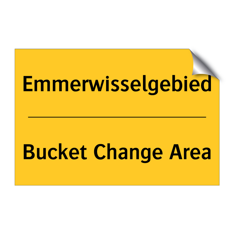 Emmerwisselgebied - Bucket Change Area & Emmerwisselgebied - Bucket Change Area