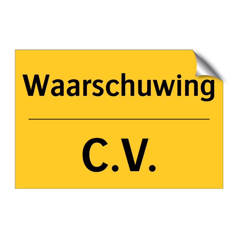 Waarschuwing - C.V. & Waarschuwing - C.V. & Waarschuwing - C.V. & Waarschuwing - C.V.