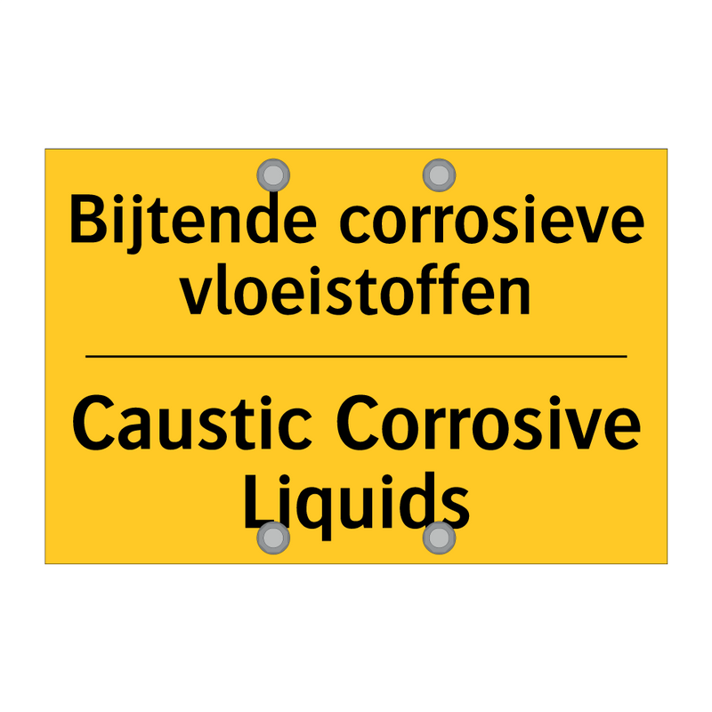 Bijtende corrosieve vloeistoffen - Caustic Corrosive Liquids