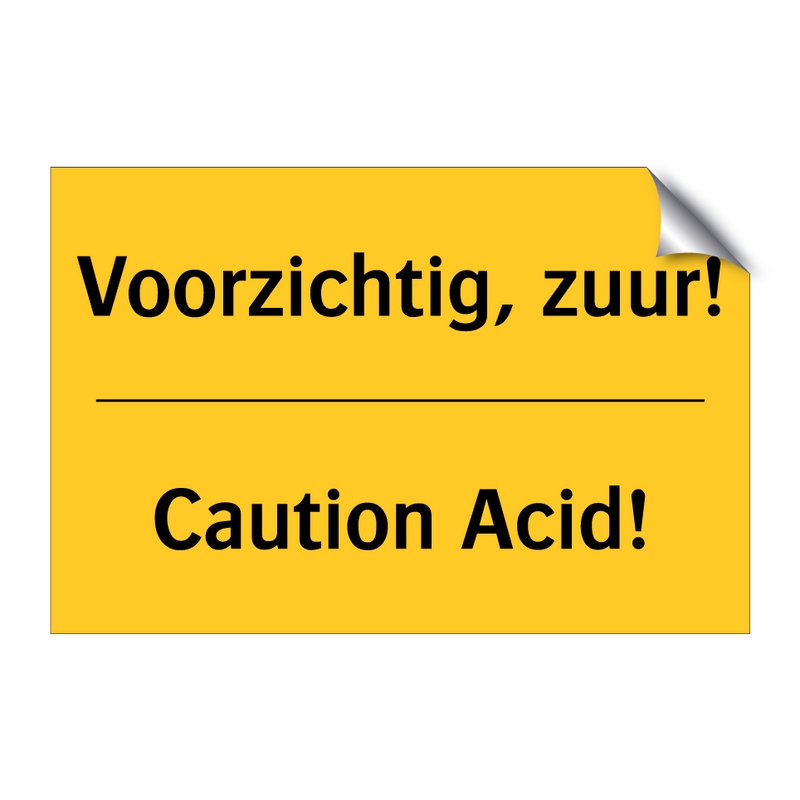 Voorzichtig, zuur! - Caution Acid! & Voorzichtig, zuur! - Caution Acid!