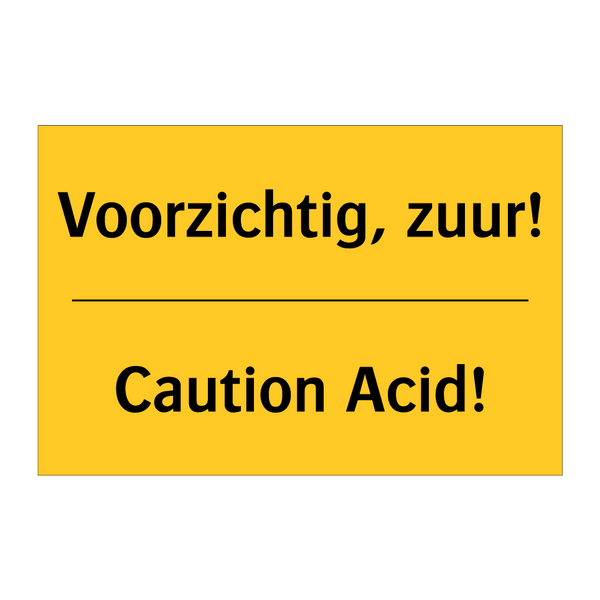 Voorzichtig, zuur! - Caution Acid! & Voorzichtig, zuur! - Caution Acid!