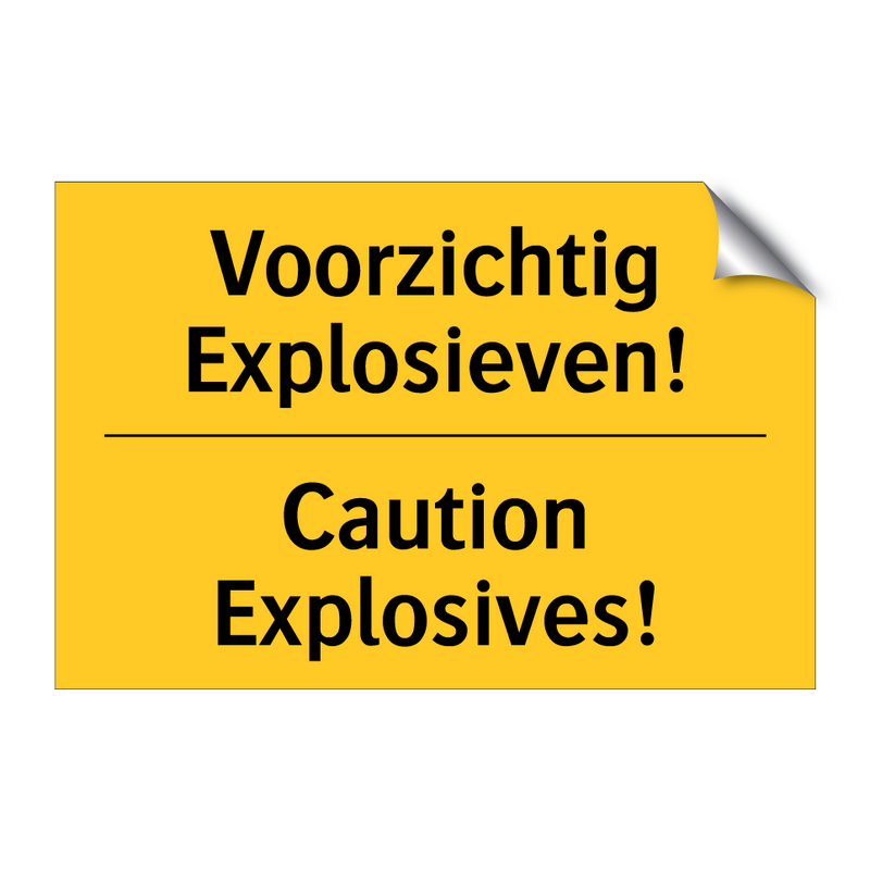 Voorzichtig Explosieven! - Caution Explosives! & Voorzichtig Explosieven! - Caution Explosives!