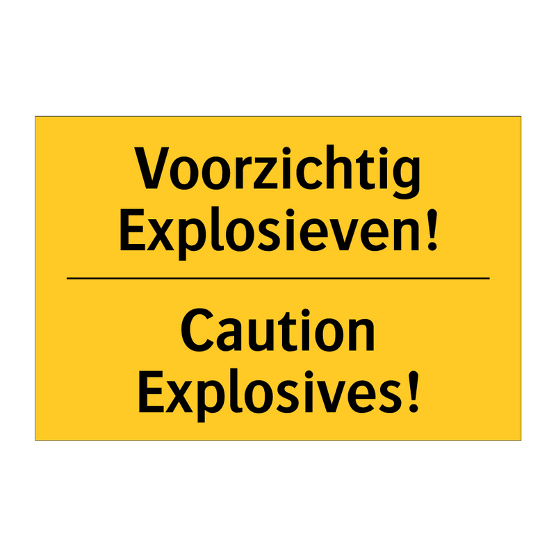 Voorzichtig Explosieven! - Caution Explosives! & Voorzichtig Explosieven! - Caution Explosives!