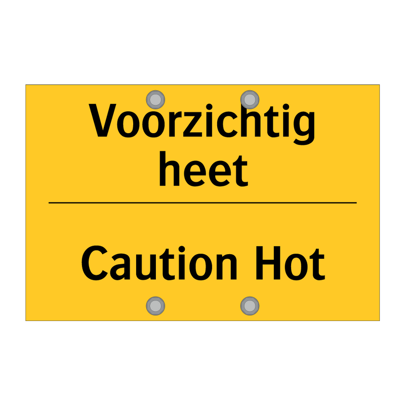 Voorzichtig heet - Caution Hot & Voorzichtig heet - Caution Hot & Voorzichtig heet - Caution Hot