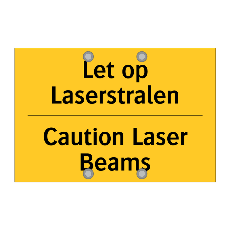 Let op Laserstralen - Caution Laser Beams & Let op Laserstralen - Caution Laser Beams