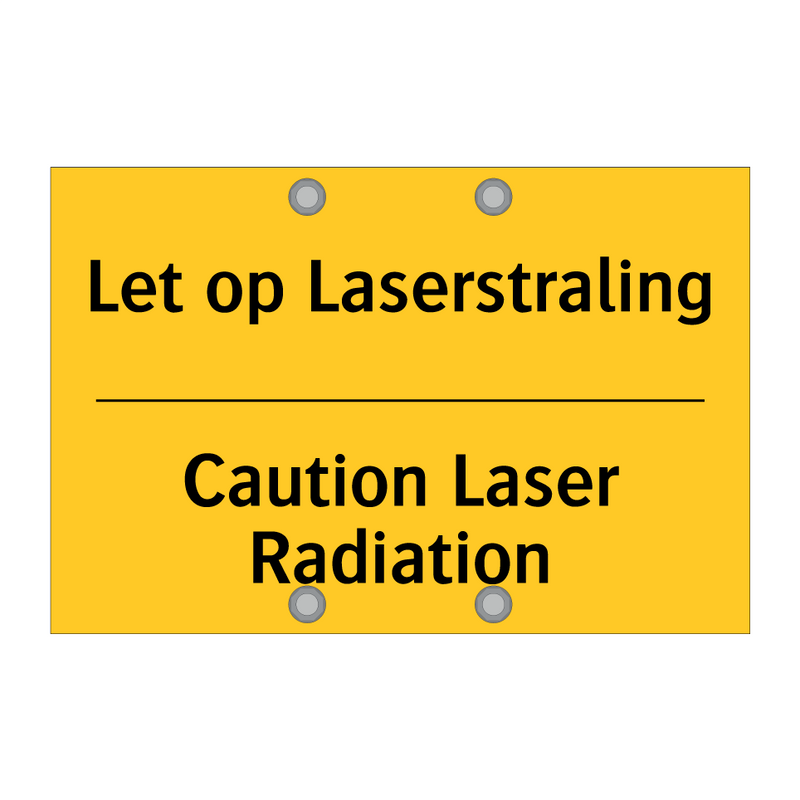 Let op Laserstraling - Caution Laser Radiation & Let op Laserstraling - Caution Laser Radiation