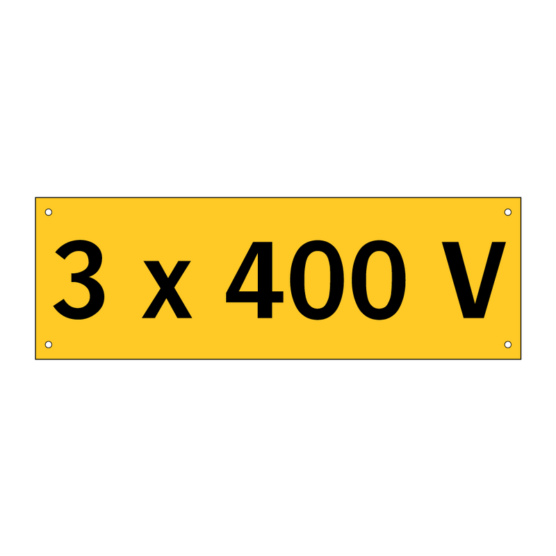 3 x 400 V & 3 x 400 V & 3 x 400 V & 3 x 400 V & 3 x 400 V & 3 x 400 V & 3 x 400 V & 3 x 400 V