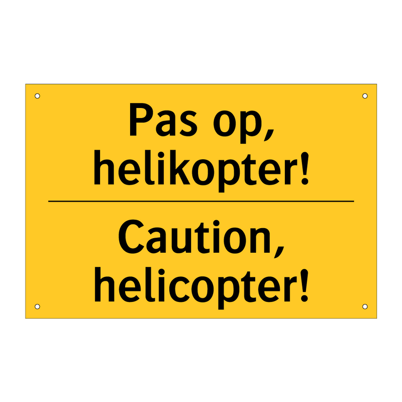 Pas op, helikopter! - Caution, helicopter! & Pas op, helikopter! - Caution, helicopter!