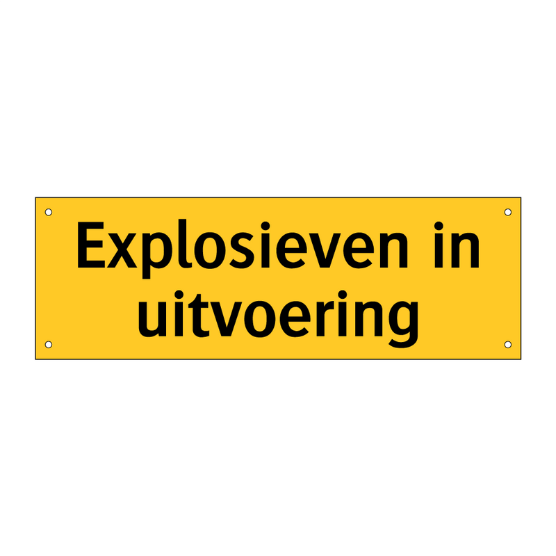 Explosieven in uitvoering & Explosieven in uitvoering & Explosieven in uitvoering