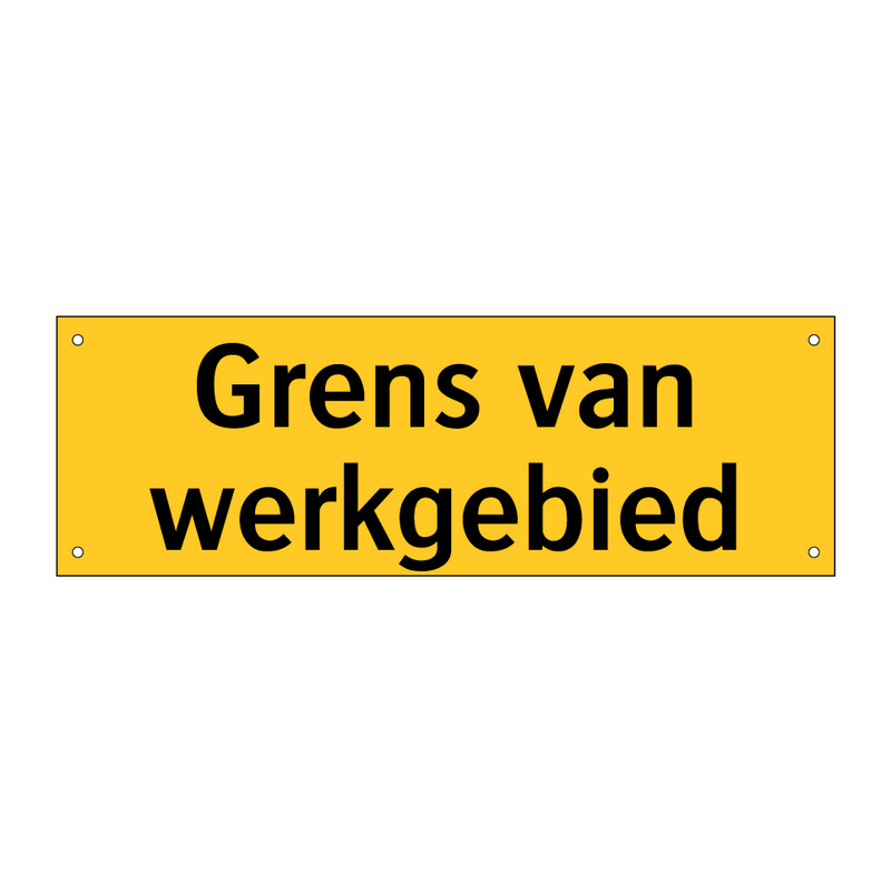 Grens van werkgebied & Grens van werkgebied & Grens van werkgebied & Grens van werkgebied