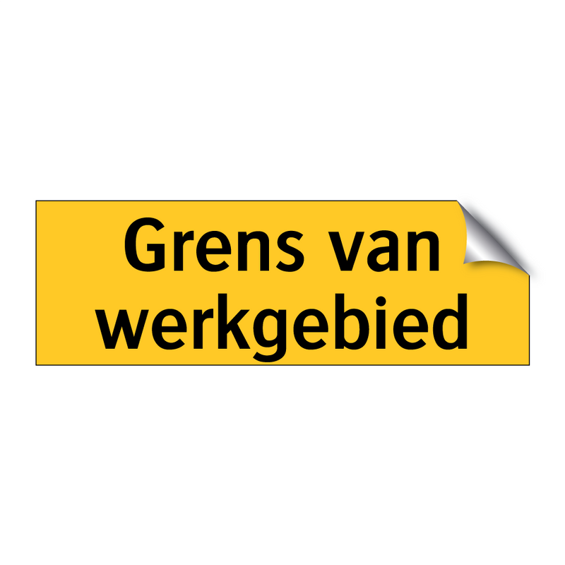 Grens van werkgebied & Grens van werkgebied & Grens van werkgebied & Grens van werkgebied